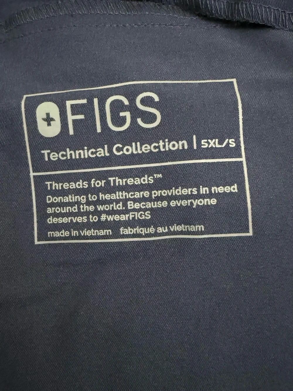 FIGS | Tansen Casual Scrub Pants | Navy | 5XL/S - Picture 3 of 4